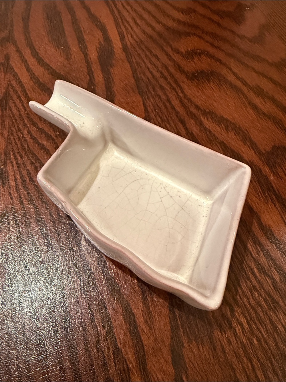 Vintage Frankoma #461 Oklahoma-Shaped Ashtray